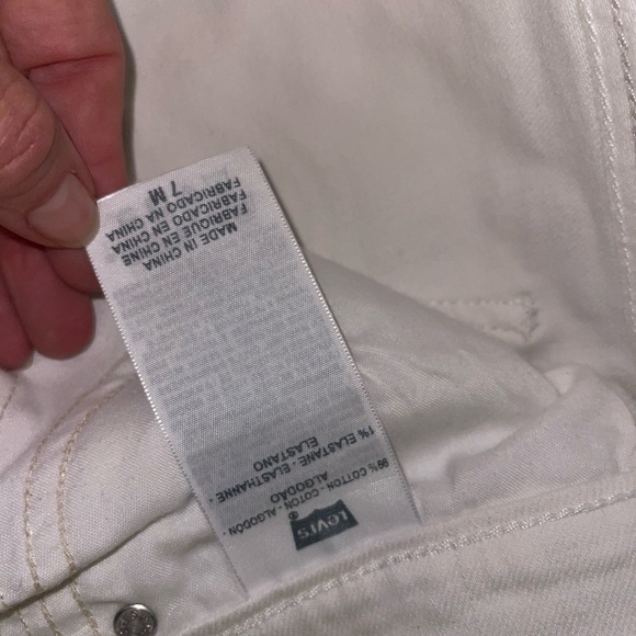 Levi’s 524 Too Super Low Jeans White - Picture 4 of 5